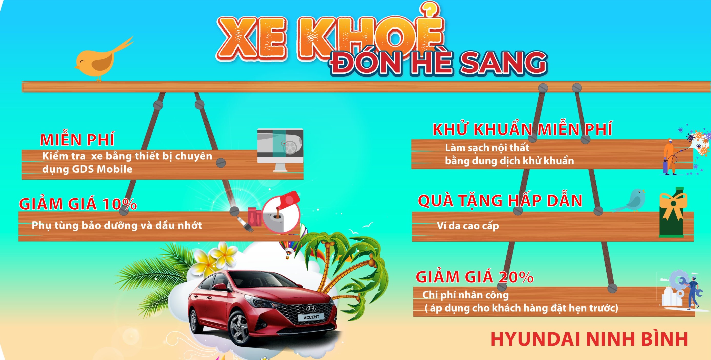 XE KHOẺ ĐÓN HÈ SANG TRẢI NGHIỆM DỊCH VỤ CHÍNH HÃNG VỚI NHIỀU ƯU ĐÃI HẤP DẪN